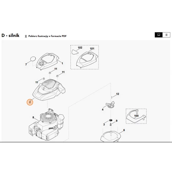 STIHL   Osłona, część dolna 0000 082 0424