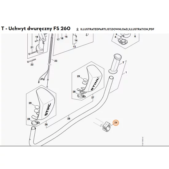 STIHL   Mocowanie Ø 28 mm 0000 182 2101