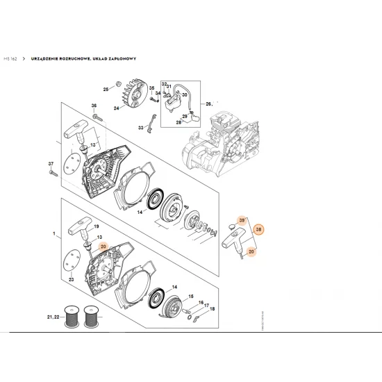 STIHL  Uchwyt ElastoStart Ø 3 mm 0000 190 3421