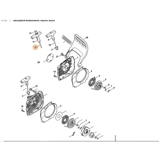 STIHL   Linka urządzenia rozruchowego, Ø 3x750 mm 0000 195 8205