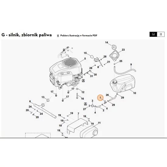 STIHL   Zawór paliwa 0000 350 1000