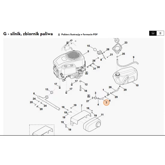 STIHL   Giętki przewód paliwowy 0000 358 0808