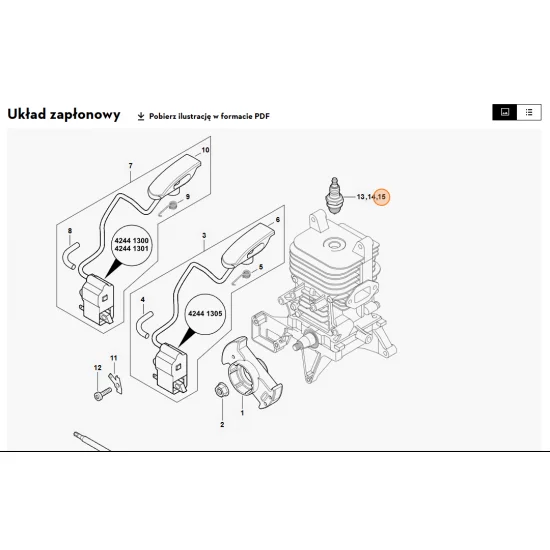 STIHL   Świeca zapłonowa STIHL ZK C 14, opakowanie 40 szt. 0000 400 7030