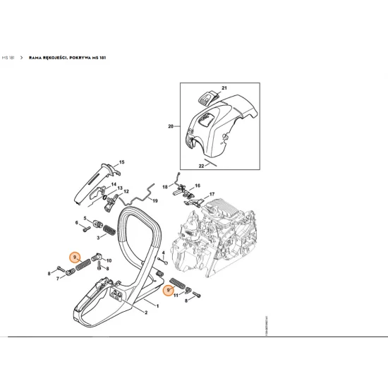 STIHL  Sprężyna 0000 791 3103