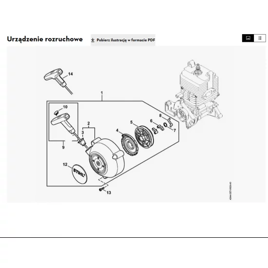 STIHL   Linka urządzenia rozruchowego, Ø 3,5 mm x 30,5 m 0000 930 2203