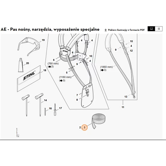 STIHL   Taśma 0000 930 2241