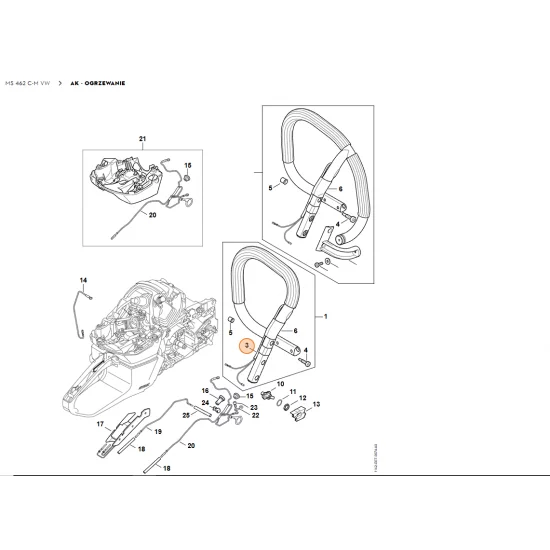 STIHL    Wąż 210 mm 0000 937 4047