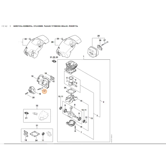 STIHL   Śruba z łbem sześciokątnym M5x55 0000 951 0503