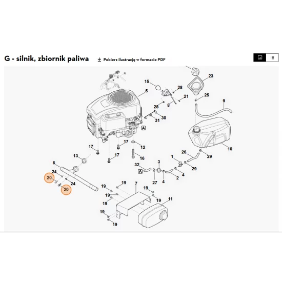 STIHL   Śruba z łbem walcowym UNC-5/16"x3/4" 0000 951 1700