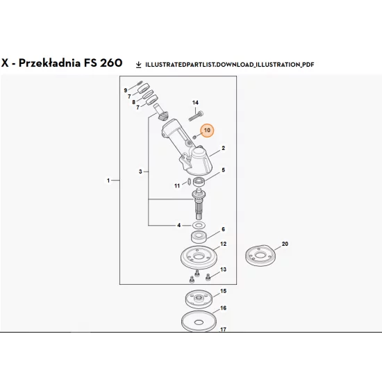 STIHL   Śruba dwustronna 0000 953 1001