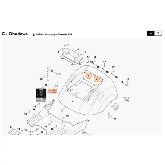 STIHL   Nakrętka nasadowa 0000 955 0600