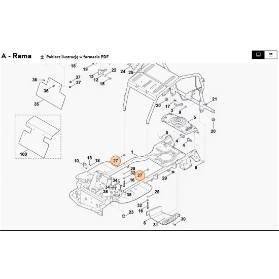 STIHL   Podkładka zabezpieczająca 0000 958 7201