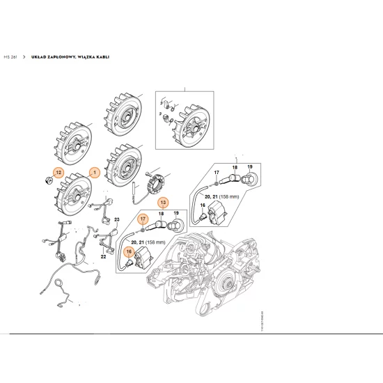 STIHL    Sprężyna ramieniowa 0000 998 0603