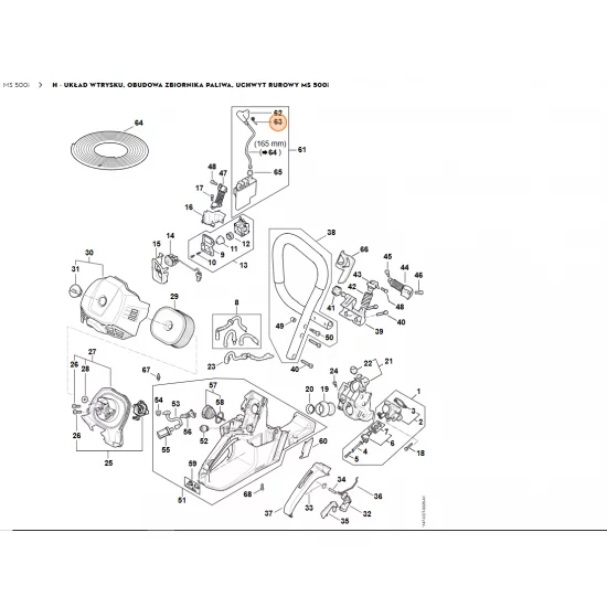 STIHL  Sprężyna ramieniowa 0000 998 0618