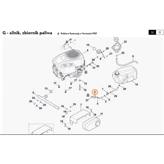 STIHL   Filtr paliwa 0004 350 1800