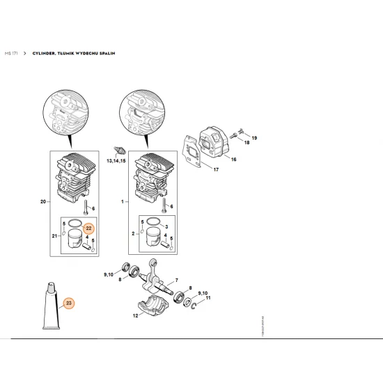 STIHL   Masa uszczelniająca Dirko HT czerwona 0783 830 2000