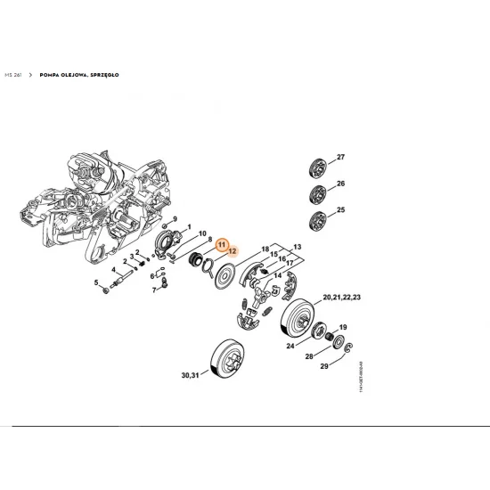 STIHL   Ślimak 1121 640 7111