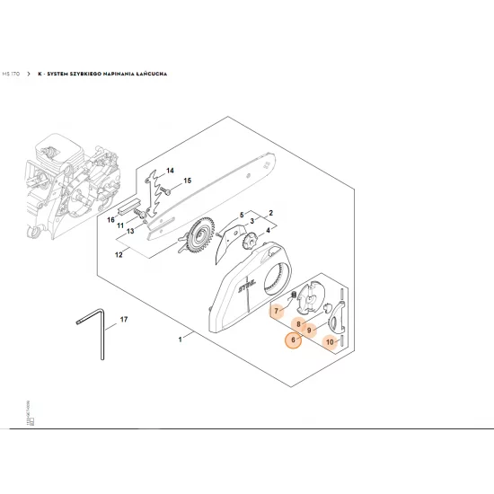 STIHL   Nakrętka skrzydełkowa 1121 660 1000