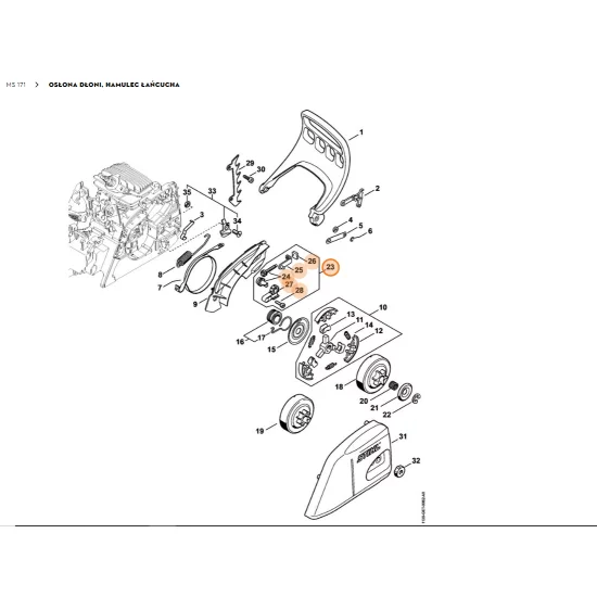 STIHL    Zestaw podzespołów napinacza 1123 007 1000