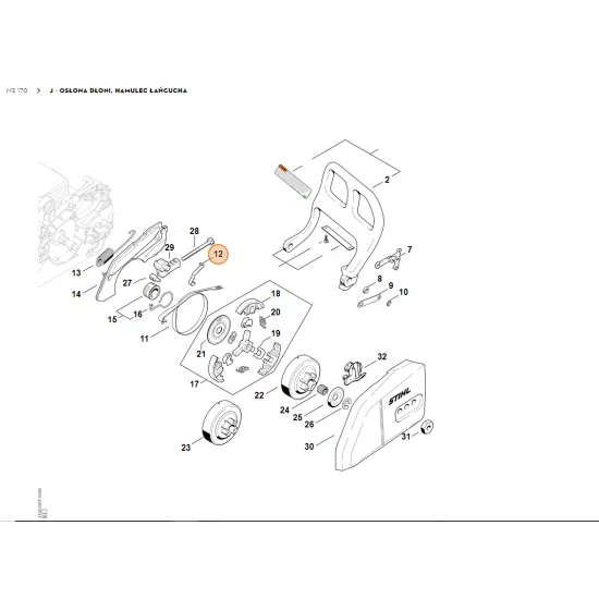 STIHL   Sprężyna piórowa 1123 162 7800