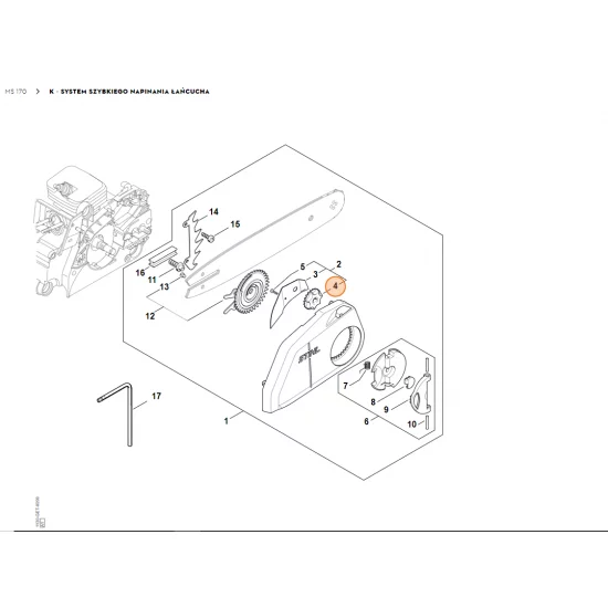 STIHL   Koło napinające 1123 648 2202