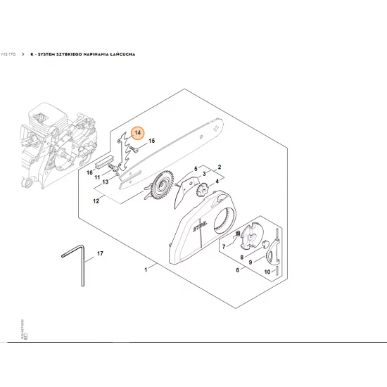 STIHL  Przypora szponowa 1123 664 050