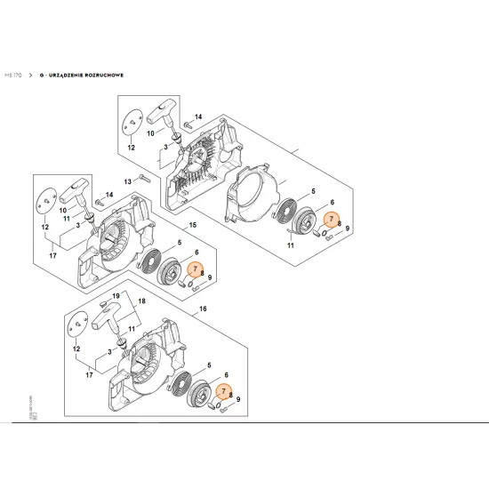 STIHL   Rygiel zapadkowy 1125 195 7200