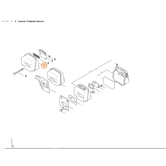 STIHL   Tłumik wydechu spalin 1130 140 0608