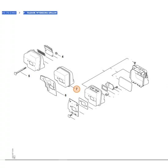 STIHL  Tłumik wydechu spalin 1130 140 0614