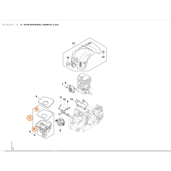 STIHL   Obudowa filtra 1130 140 2812