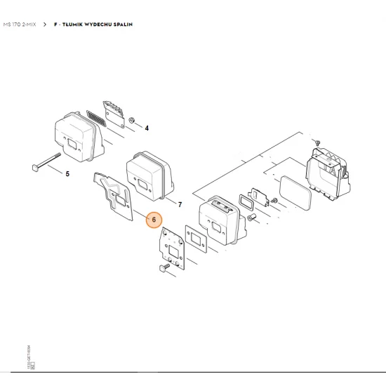 STIHL   Blaszany element chłodzący 1130 141 3205