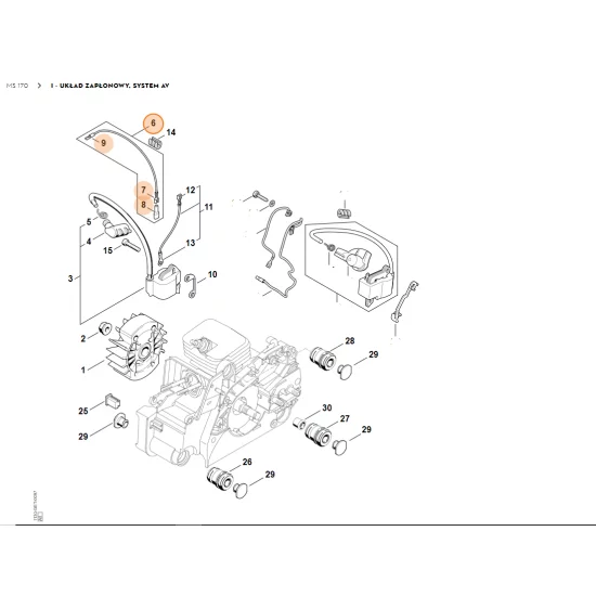 STIHL   Przewód zwieracza 1130 440 110