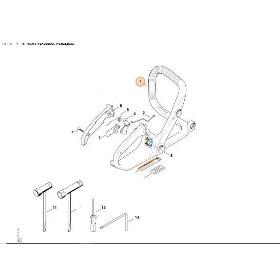 STIHL   Rama rękojeści 1130 791 4901