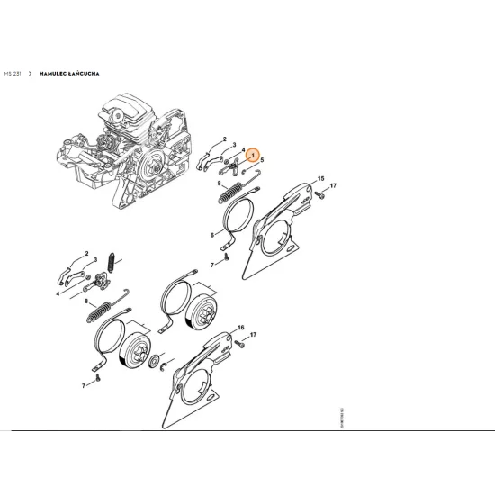 STIHL   Dźwignia 1138 160 5000