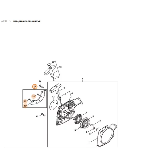 STIHL  Zestaw płyty osłonowej 1139 007 1001