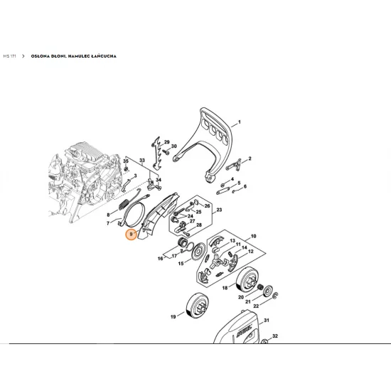 STIHL   Pokrywka 1139 021 1100