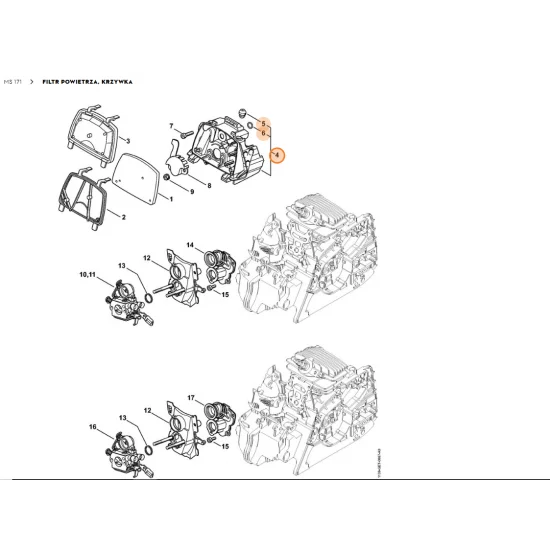 STIHL  Podstawa filtra (dno) 1139 120 3401