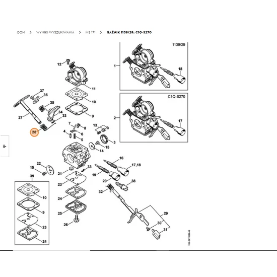 STIHL  Sprężyna ramieniowa 1139 122 3202