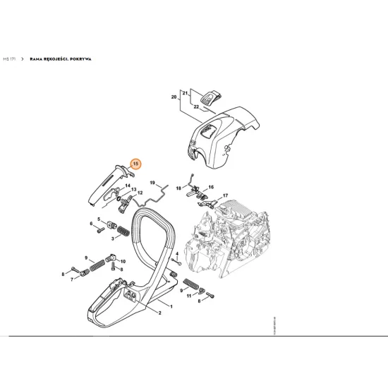 STIHL  Okładzina uchwytu 1139 791 0600