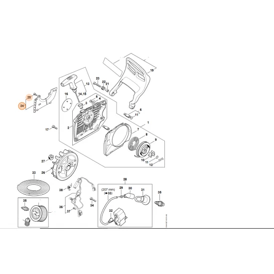 STIHL  Zestaw płyty osłonowej 1140 007 100