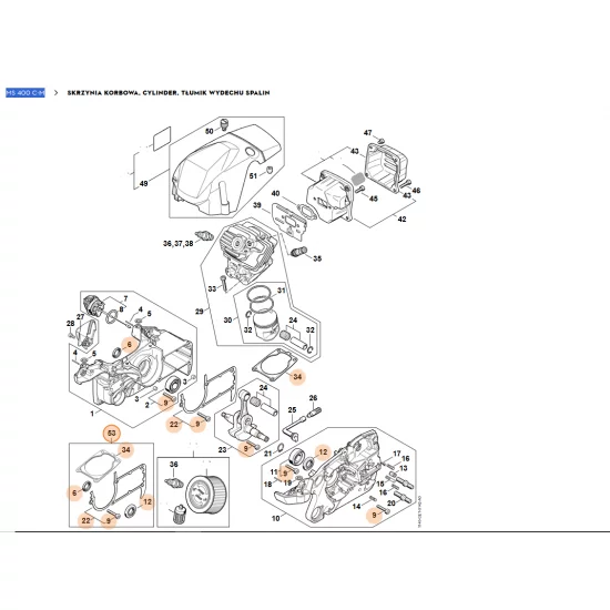 STIHL  Zestaw uszczelek 1140 007 1600