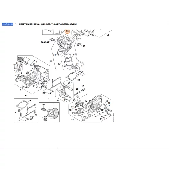 STIHL   Blaszany element chłodzący 1140 141 3203