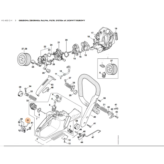 STIHL   Cięgno sterowania układem rozruchowym 1140 185 1903