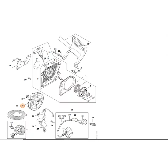 STIHL   Koło zamachowe 1140 400 1210