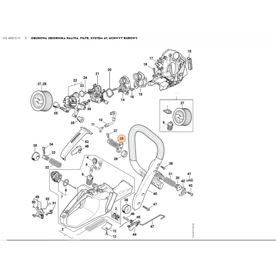 STIHL   Sprężyna AV 1140 790 8300