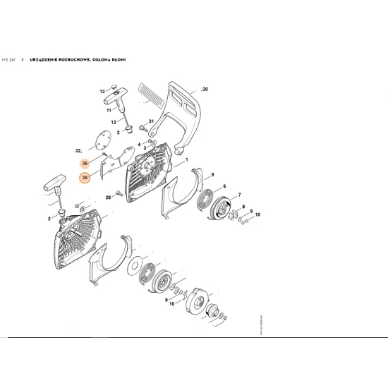 STIHL    Zestaw płyty osłonowej 1141 007 1004