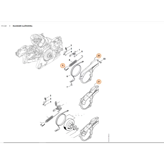 STIHL   Pokrywka 1141 021 1100