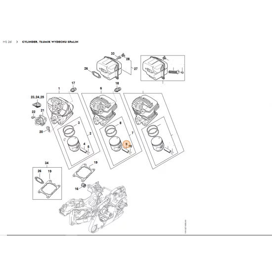 STIHL   Sworzeń tłokowy 10x6x32 1141 034 1502