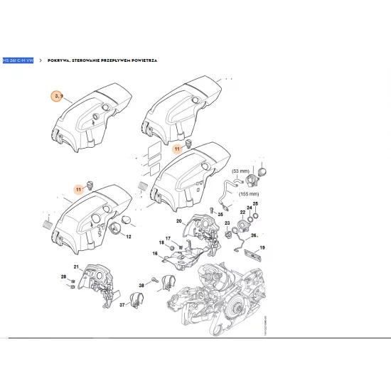 STIHL   Pokrywa 1141 080 1640