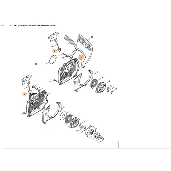 STIHL   Obudowa wentylatora 1141 080 1801